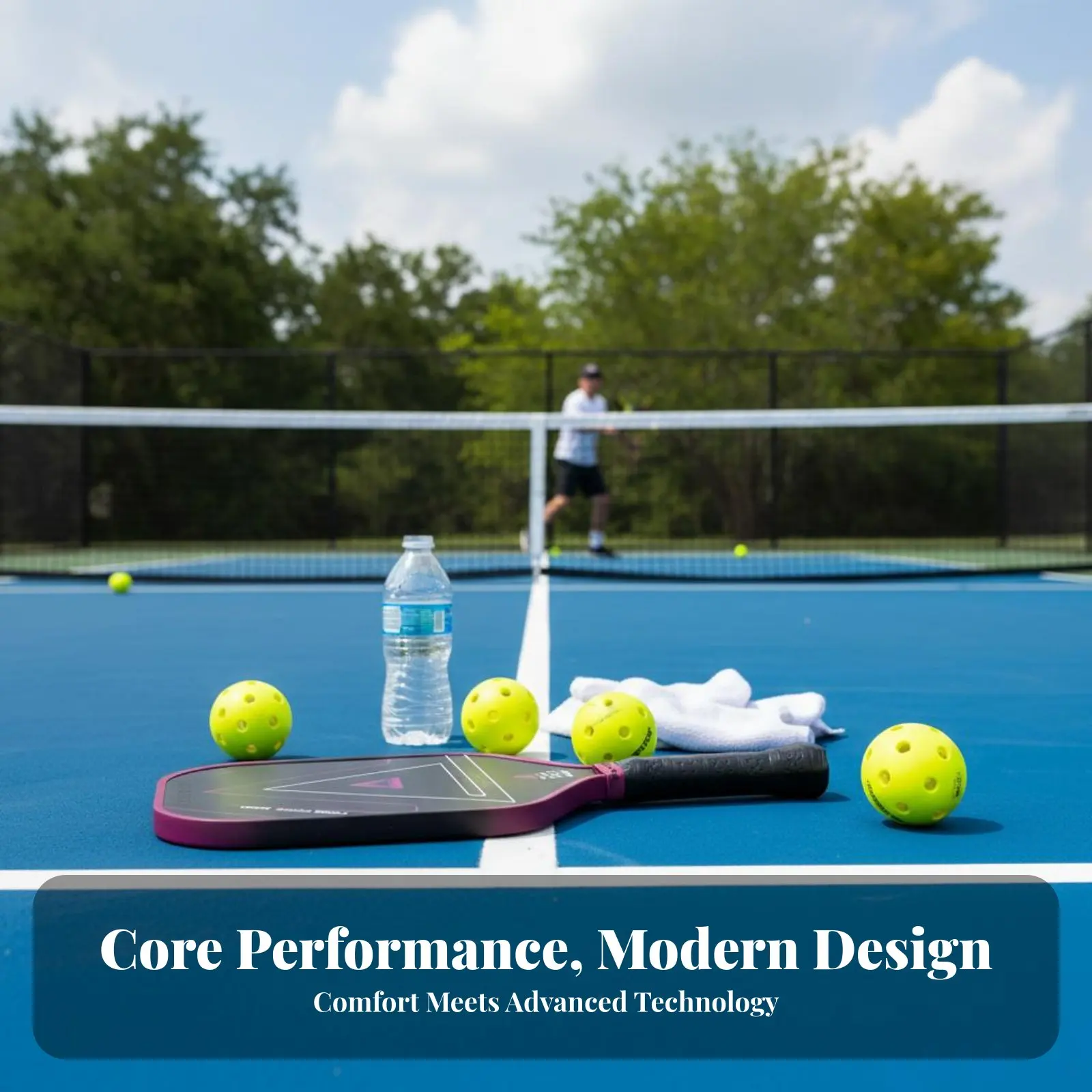 High-Performance Carbon Carbon Pickleball Racket Shock Absorbing High-Performance Carbon Carbon Fiber Paddle Thermoformed