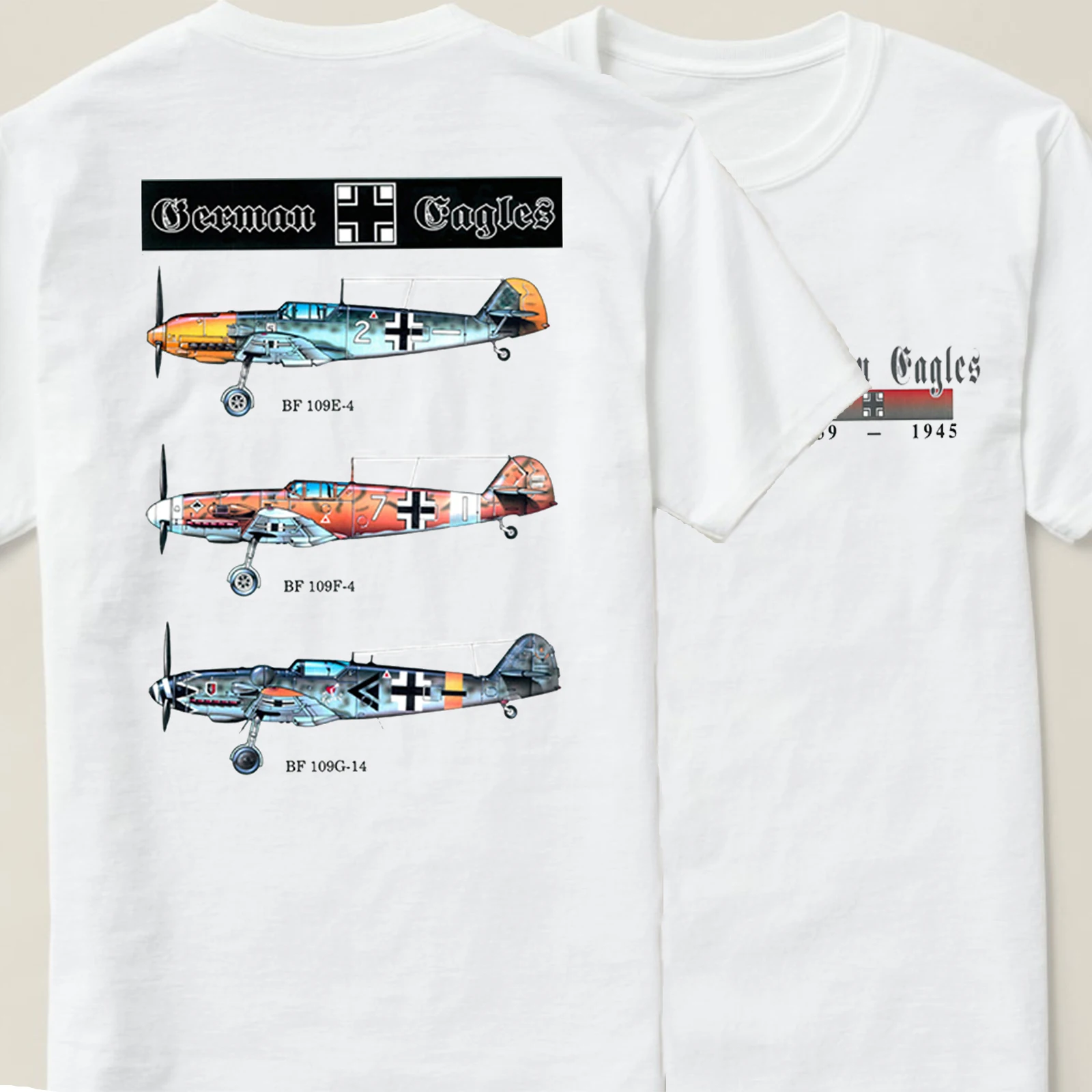 WWII German Eagles Messerschmitt BF-109 Fighters T Shirt. 100% Cotton Casual Short Sleeve O-Neck T-shirt Loose Top Size S-3XL
WWII German Eagles Messerschmitt BF-109 Fighters T Shirt. 100% Cotton Casual Short Sleeve O-Neck T-shirt Loose Top Size S-3XL