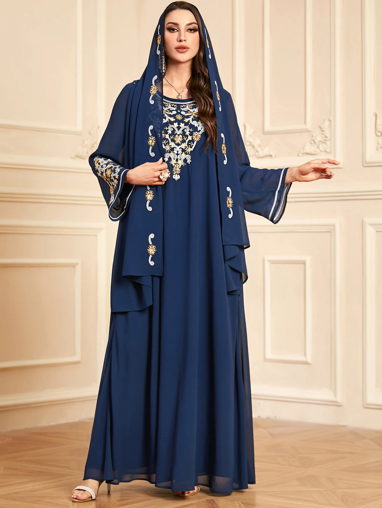 Eid Ramadan Muslim Hijab Dress Women Jalabiya Morocco Caftan Dubai Abaya Headscarf Kaftan Islam Vestidos Modest Long Robe Caftan
Eid Ramadan Muslim Hijab Dress Women Jalabiya Morocco Caftan Dubai Abaya Headscarf Kaftan Islam Vestidos Modest Long Robe Caftan