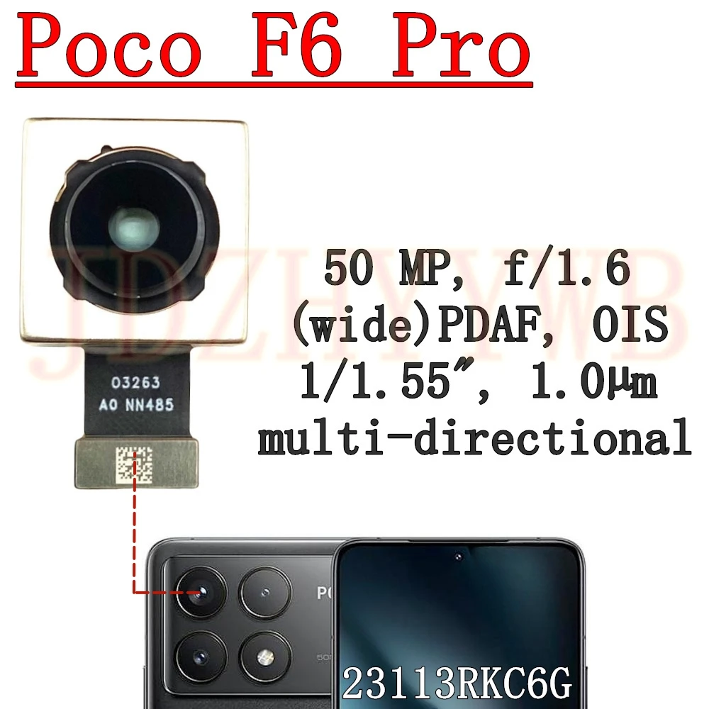 Передняя задняя камера для Xiaomi Poco F6 Pro F6Pro 23113RKC6G Фронтальная камера для селфи Широкая задняя основная камера Модуль гибкого кабеля Замена
Передняя задняя камера для Xiaomi Poco F6 Pro F6Pro 23113RKC6G Фронтальная камера для селфи Широкая задняя основная камера Модуль гибкого кабеля Замена