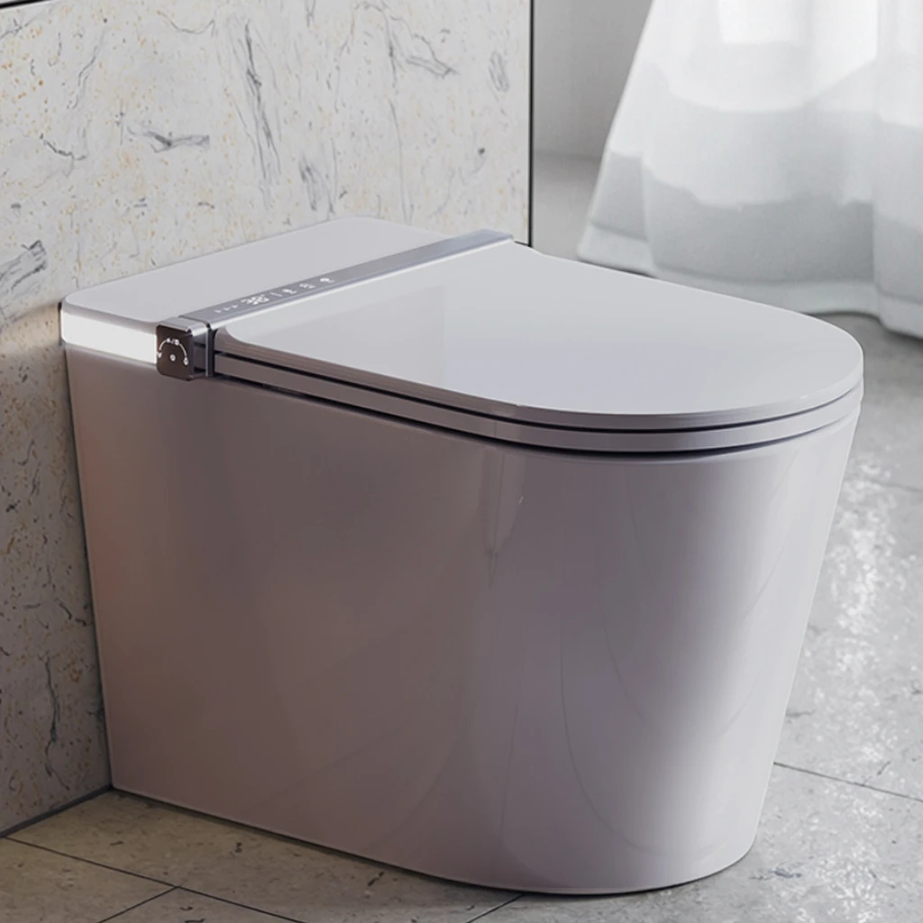 S002 Modern Design Smart Ceramic Elongated Automatic Toilet with Sensor Flushing Floor Mounted Remote Control S-Trap Drainage
S002 Modern Design Smart Ceramic Elongated Automatic Toilet with Sensor Flushing Floor Mounted Remote Control S-Trap Drainage