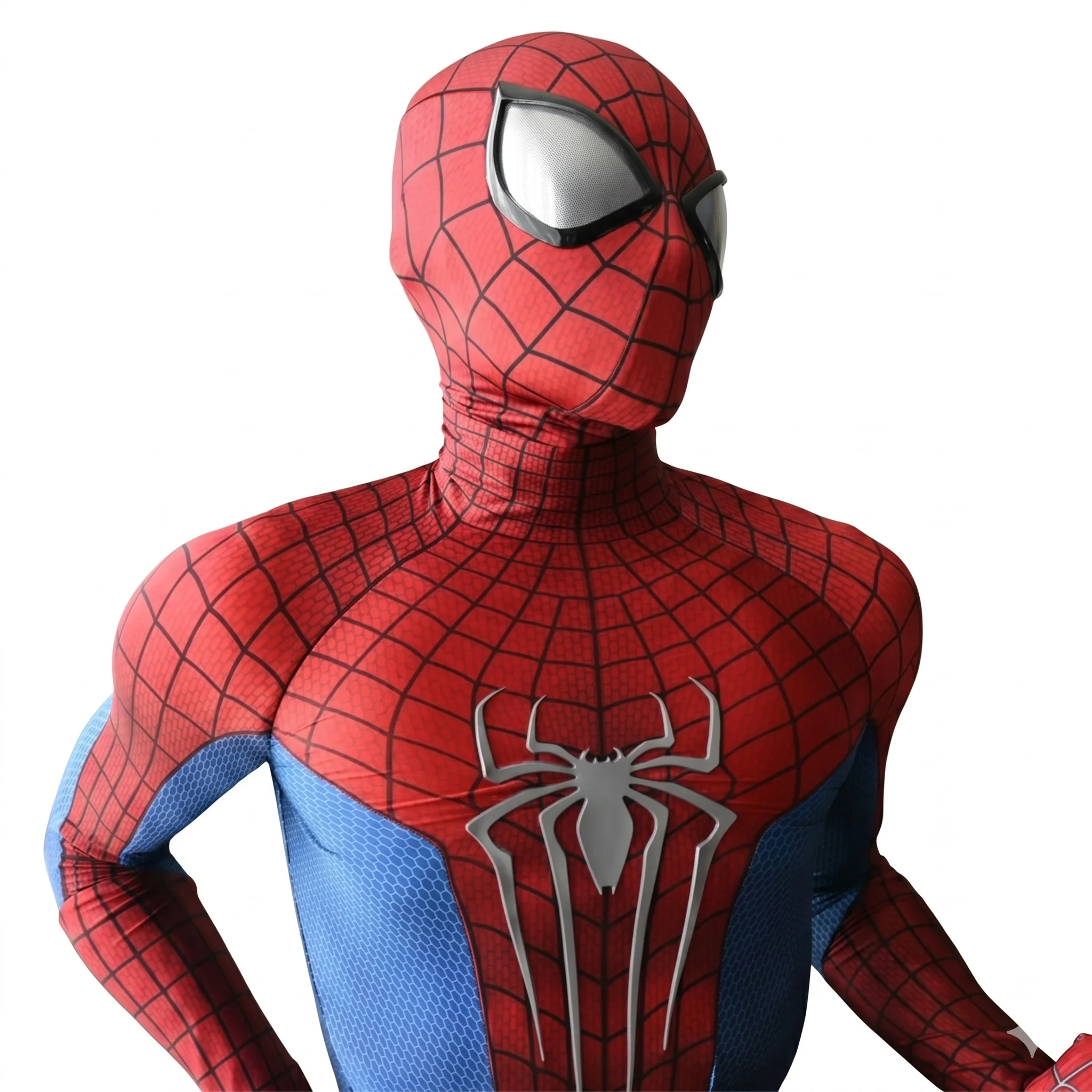Half Screen Printed The Amazing Spider-man 2 Jumpsuit with Mask 1:1 Customized Handmade Spiderman Suit Halloween Cosplay Costume
Half Screen Printed The Amazing Spider-man 2 Jumpsuit with Mask 1:1 Customized Handmade Spiderman Suit Halloween Cosplay Costume