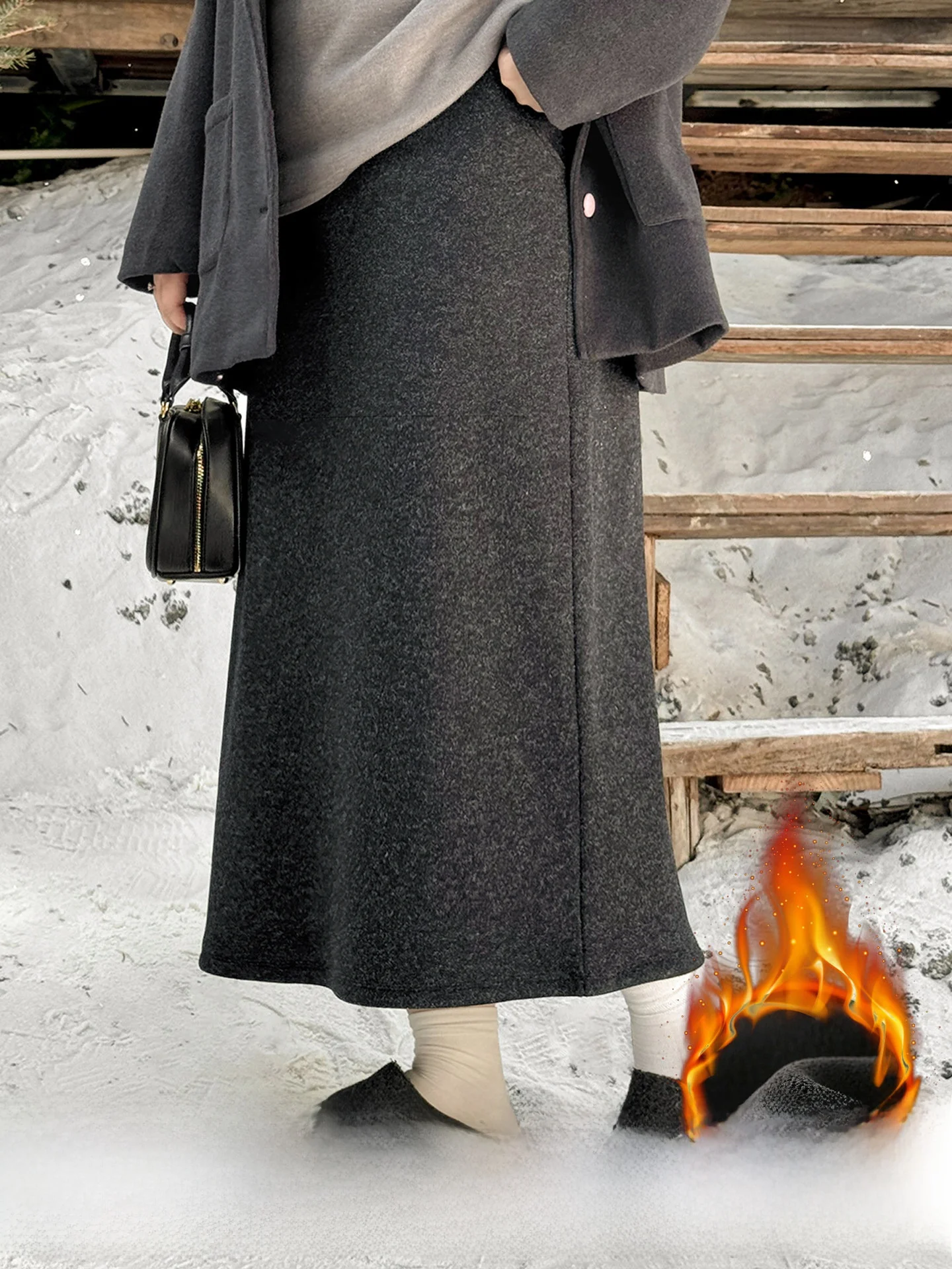 Плюс размер, шерстяная юбка с высокой талией, свободная юбка-миди, осень-зима, шерстяное пальто, корейское Sle Commute Faion
Плюс размер, шерстяная юбка с высокой талией, свободная юбка-миди, осень-зима, шерстяное пальто, корейское Sle Commute Faion