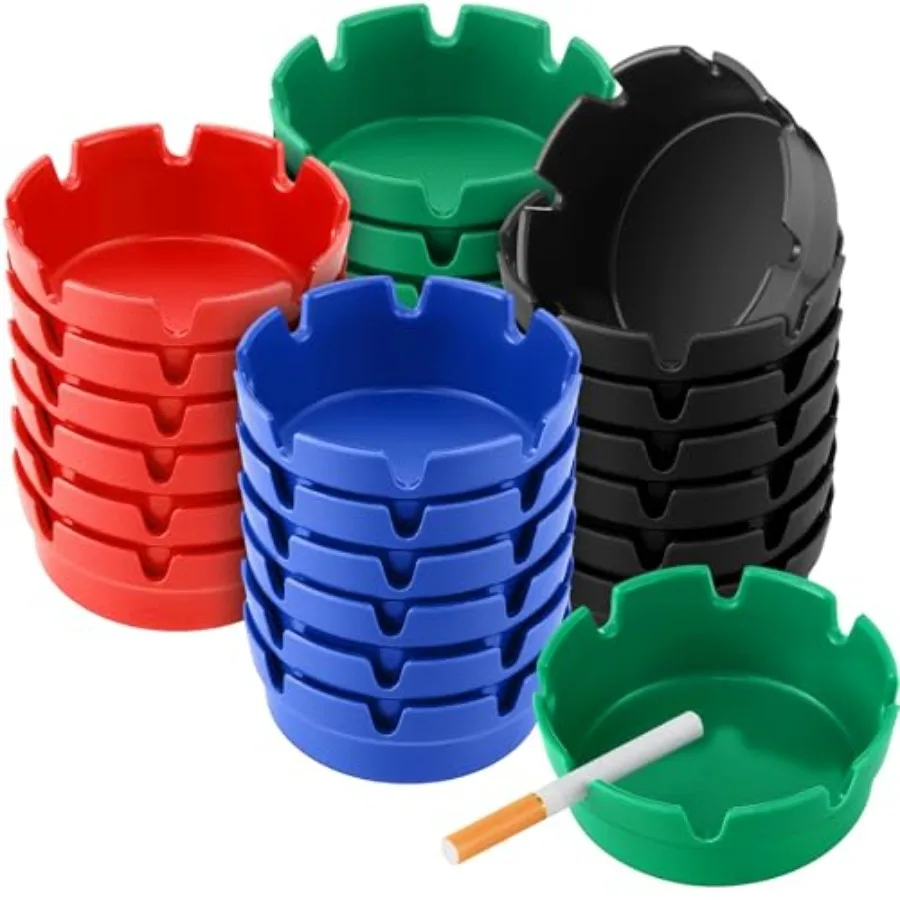 24 Pieces 4" Ashtrays Bulk Round Ash Tray Outdoor Home Ashtrays for Patio Outdoor Restaurant Kitchen Table Indoor Decoration Mi
24 Pieces 4" Ashtrays Bulk Round Ash Tray Outdoor Home Ashtrays for Patio Outdoor Restaurant Kitchen Table Indoor Decoration Mi