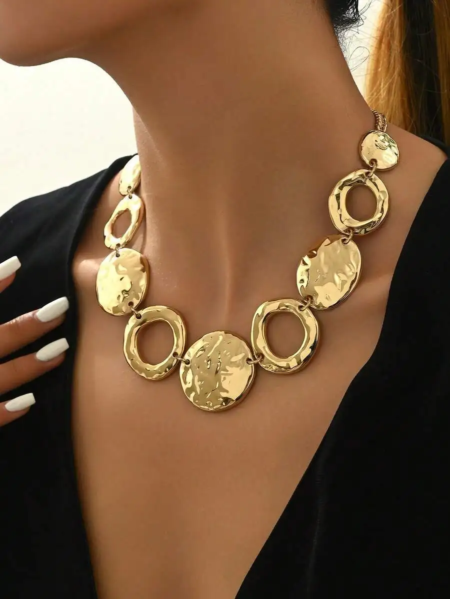 1pc New Versatile Metal Geometric Zinc Alloy Necklace
1pc New Versatile Metal Geometric Zinc Alloy Necklace