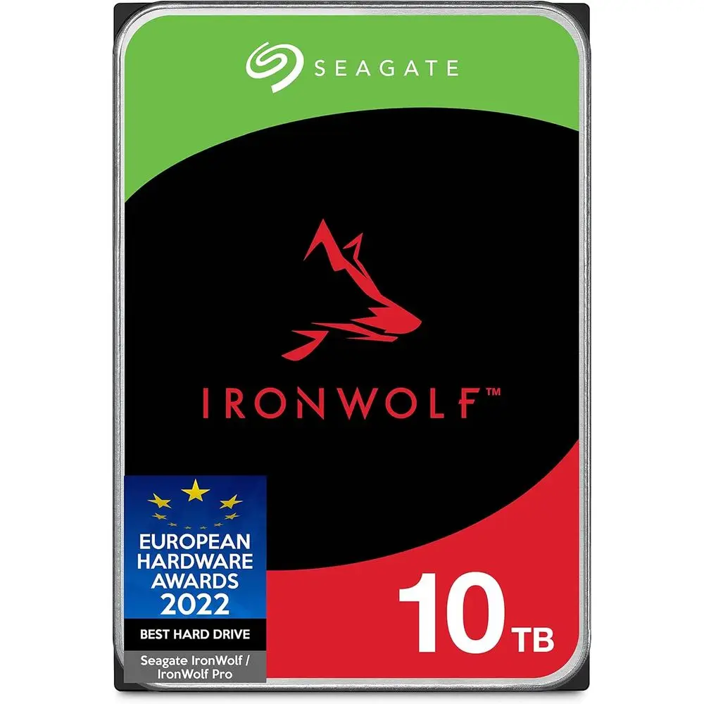 IronWolf 10TB NAS Internal Hard Drive HDD – CMR 3.5 Inch SATA 6Gb/s 7200 RPM 256MB Cache for RAID Network Attached Storage (ST10
IronWolf 10TB NAS Internal Hard Drive HDD – CMR 3.5 Inch SATA 6Gb/s 7200 RPM 256MB Cache for RAID Network Attached Storage (ST10