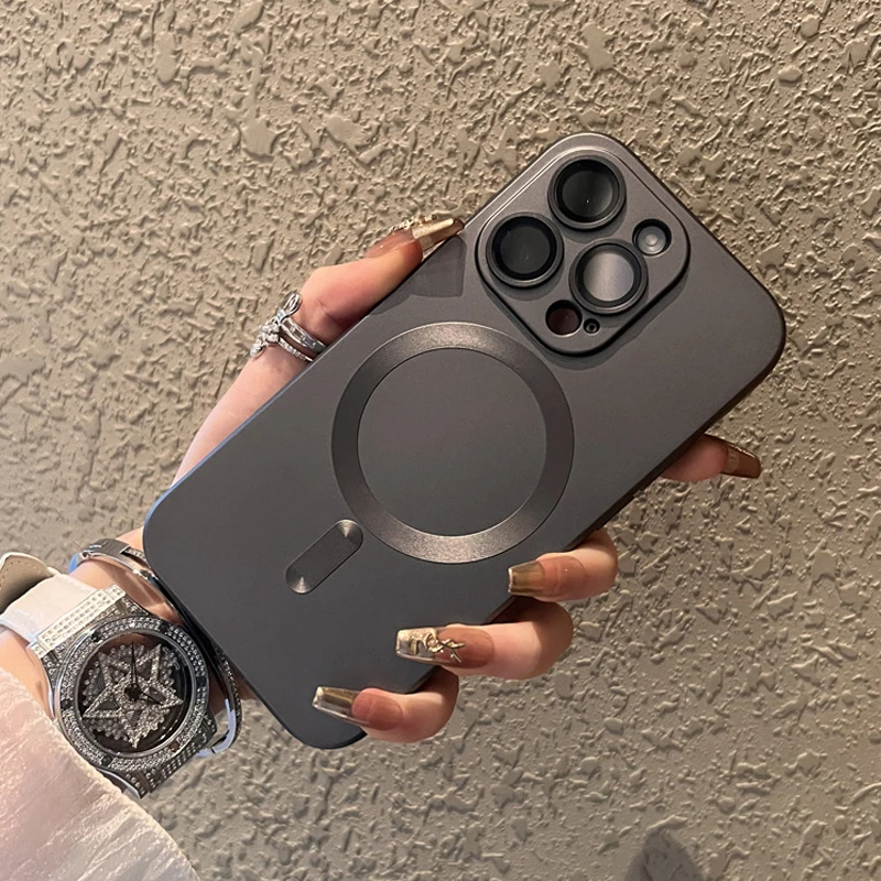 Luxury Matte For Magsafe Wireless Charging Cases For iPhone 16 15 14 13 12 11 Pro Max Plus Magnetic Camera Protection Back Cover
Luxury Matte For Magsafe Wireless Charging Cases For iPhone 16 15 14 13 12 11 Pro Max Plus Magnetic Camera Protection Back Cover