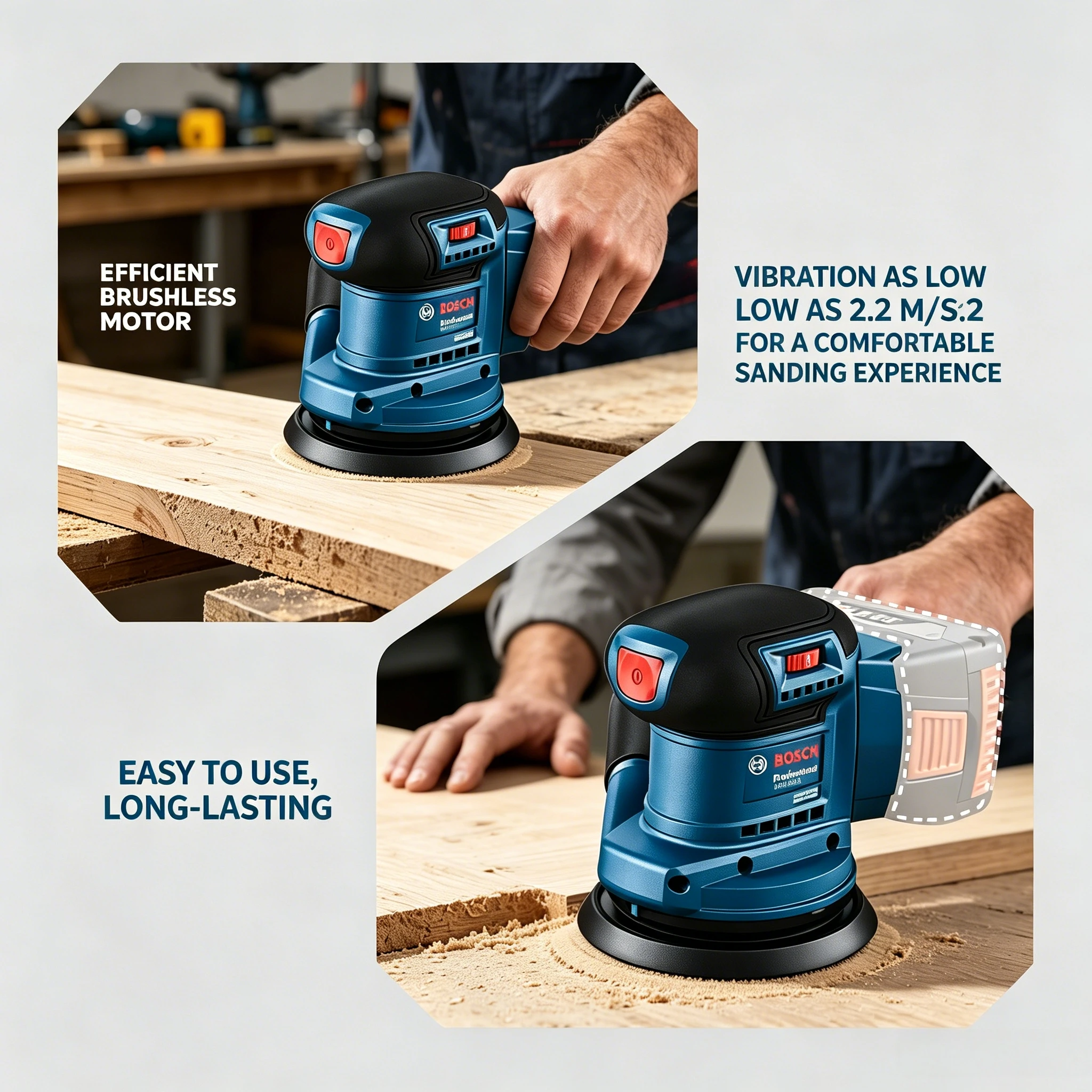 Bosch GEX 185-LI 18V Brushless Orbit Sander 125mm Cordless Polisher Variable Speed Power Tool GEX185-LI
Bosch GEX 185-LI 18V Brushless Orbit Sander 125mm Cordless Polisher Variable Speed Power Tool GEX185-LI