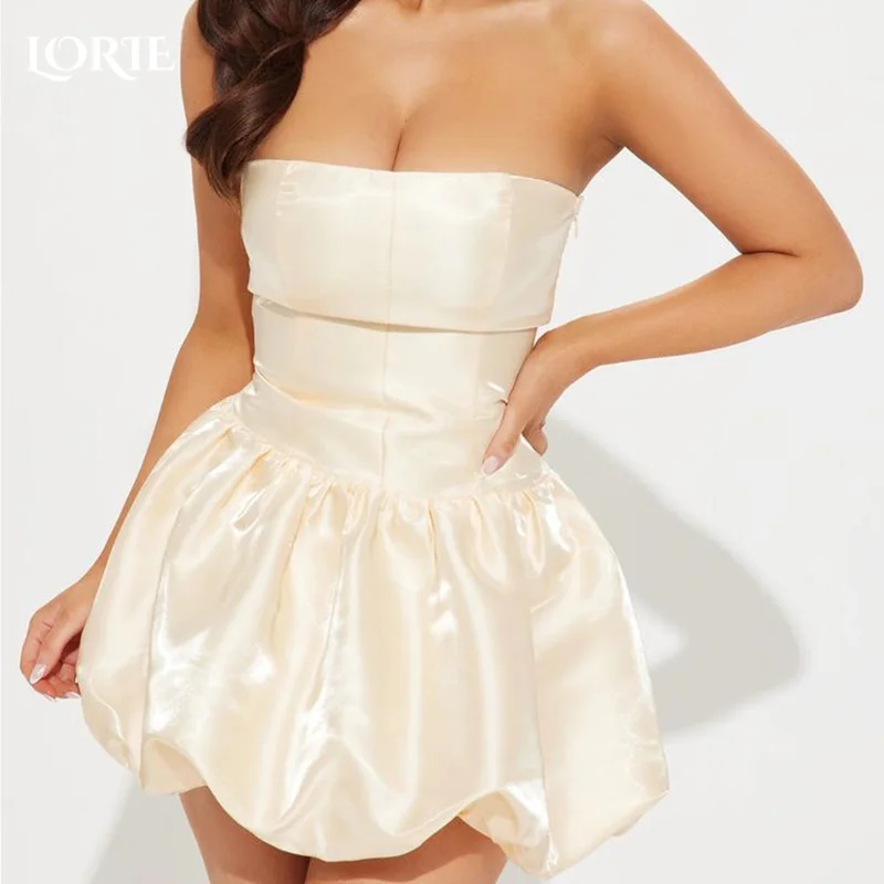 LORIE Mini Evening Dress Sexy Ball Strapless Puff Party Dress Prom Gown Princess Short Brithday Dress Caocktail Gown Customized
LORIE Mini Evening Dress Sexy Ball Strapless Puff Party Dress Prom Gown Princess Short Brithday Dress Caocktail Gown Customized