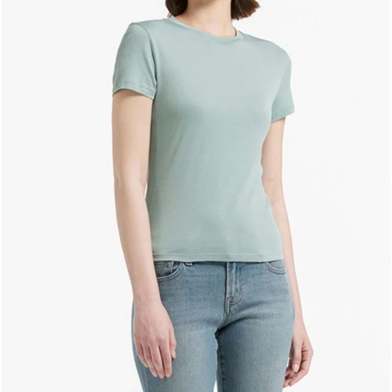 25 year spring/summer new minimalist classic style shoulder versatile horse cotton round neck short sleeved T-shirt
25 year spring/summer new minimalist classic style shoulder versatile horse cotton round neck short sleeved T-shirt