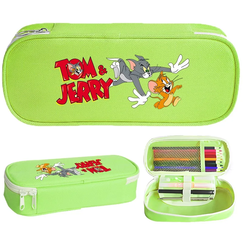 Tom and Jerry Cute Pencil Cases Students Back To School Kawaii Stationery Cartoon Anime Pattern Printed Large Capacity Pen Case
Tom and Jerry Cute Pencil Cases Students Back To School Kawaii Stationery Cartoon Anime Pattern Printed Large Capacity Pen Case