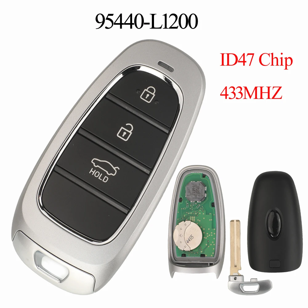 jingyuqin 433MHZ ID47 Chip Smart Proximity Keyless Remote Car Key Control For Hyundai Sonata 2020+ FOB-4F250 95440-L1200 Replace
jingyuqin 433MHZ ID47 Chip Smart Proximity Keyless Remote Car Key Control For Hyundai Sonata 2020+ FOB-4F250 95440-L1200 Replace