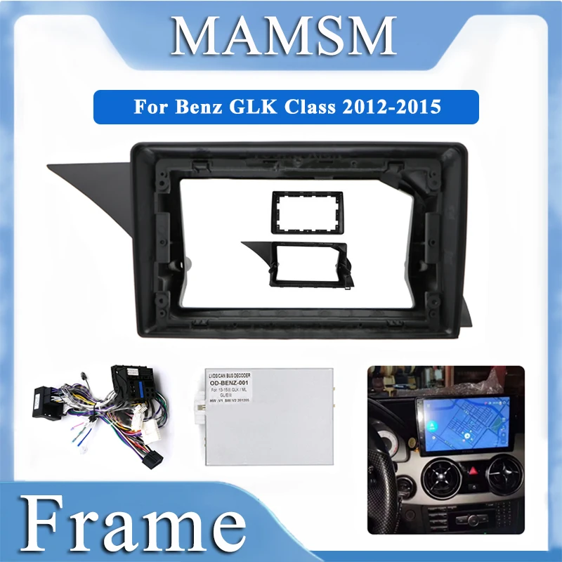 MAMSM Car Frame Fascia Adapter Android Radio Dash Fitting Panel Kit For Benz GLK Class 2012-2015
MAMSM Car Frame Fascia Adapter Android Radio Dash Fitting Panel Kit For Benz GLK Class 2012-2015