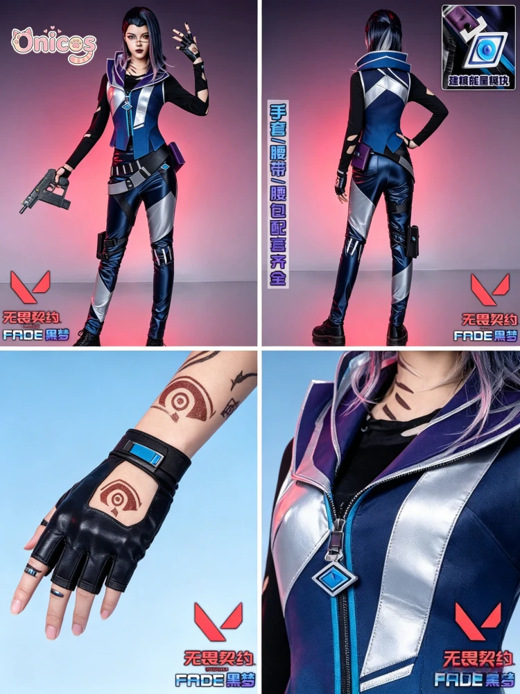 Valorant Fade Cosplay Costume Dark Dream Anime Game Set Role Play Outfit Full Set For Women Hallowen Play Role Clothes Onicos
Valorant Fade Cosplay Costume Dark Dream Anime Game Set Role Play Outfit Full Set For Women Hallowen Play Role Clothes Onicos