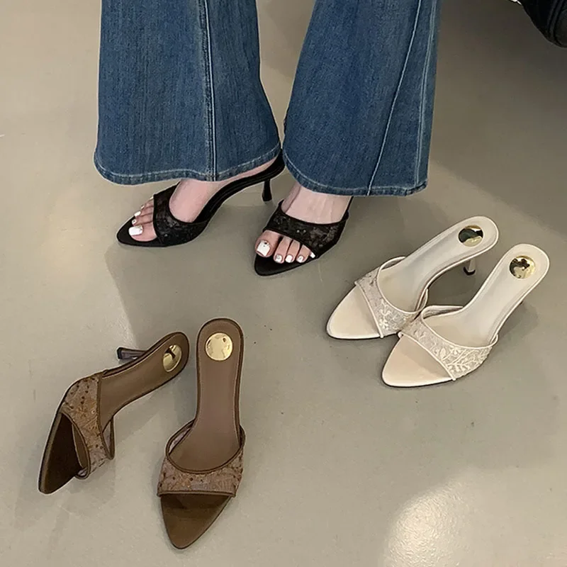 Street Style 2026 Summer Mesh Open Toe Pointed End High Heel Slippers Women Elegant Thin Heel Slides Sandalias Mujer
Street Style 2026 Summer Mesh Open Toe Pointed End High Heel Slippers Women Elegant Thin Heel Slides Sandalias Mujer