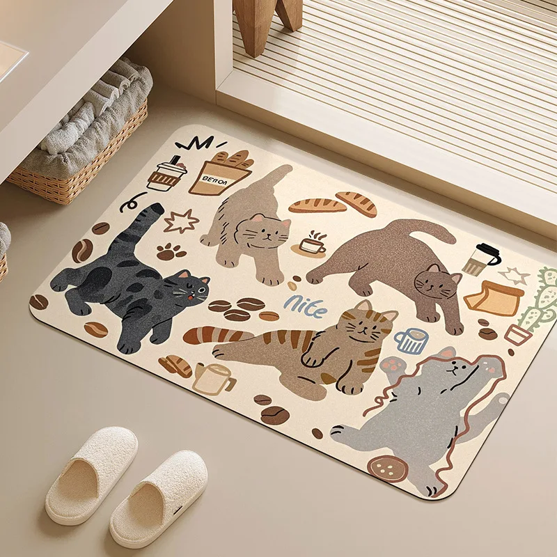 Soft Non Slip Cartoon Cat Bath Mat Shower Rug Kids Anti Slip Floor Mat Diatomaceous Mud Foot Pad Home Decor for Children Room
Soft Non Slip Cartoon Cat Bath Mat Shower Rug Kids Anti Slip Floor Mat Diatomaceous Mud Foot Pad Home Decor for Children Room