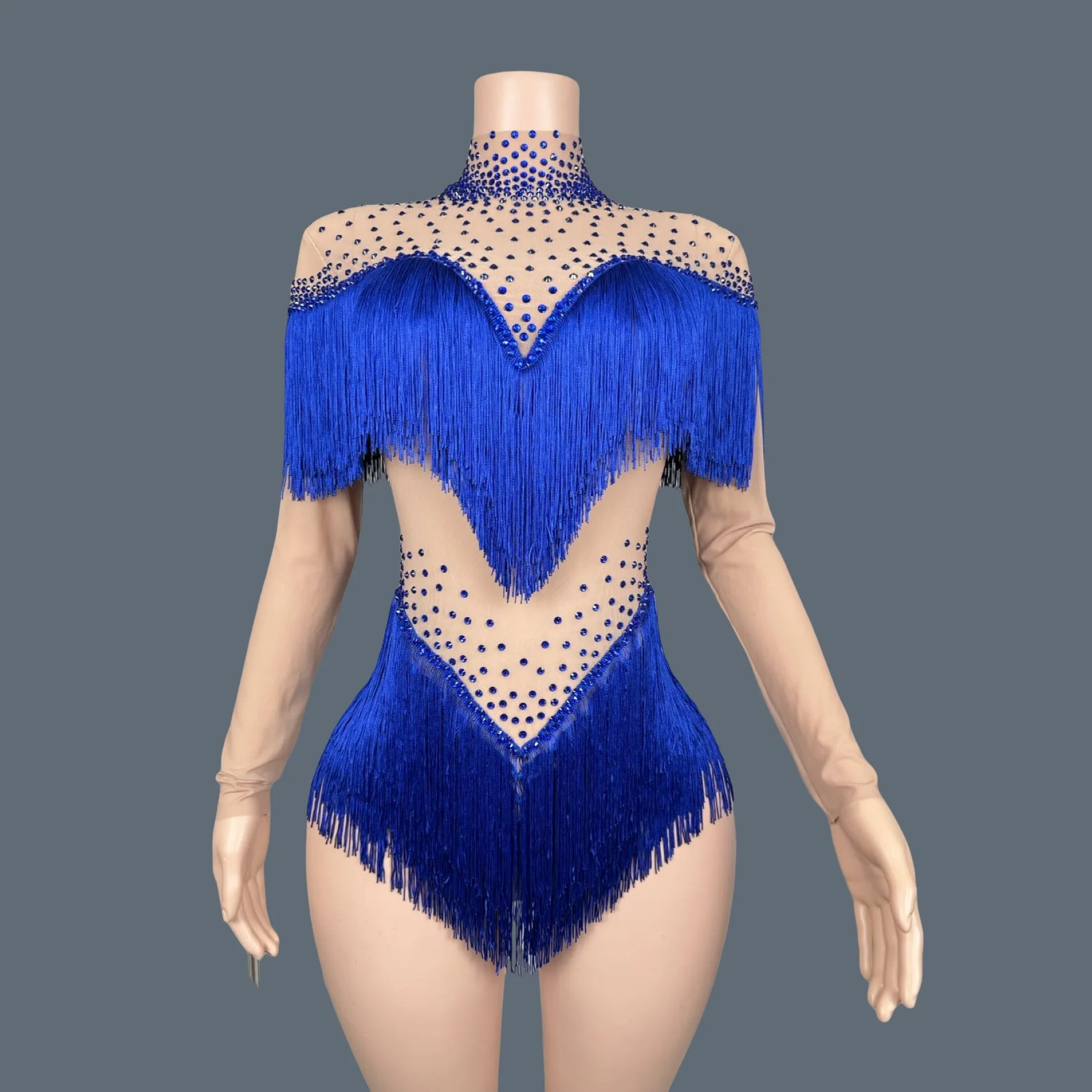 Women Sexy Sparkly Rhinestones Tassels Bodysuit Party Performance Dance Costume Bar Dancer Stage Wear Nightclub Outfit Guobinfen
Women Sexy Sparkly Rhinestones Tassels Bodysuit Party Performance Dance Costume Bar Dancer Stage Wear Nightclub Outfit Guobinfen