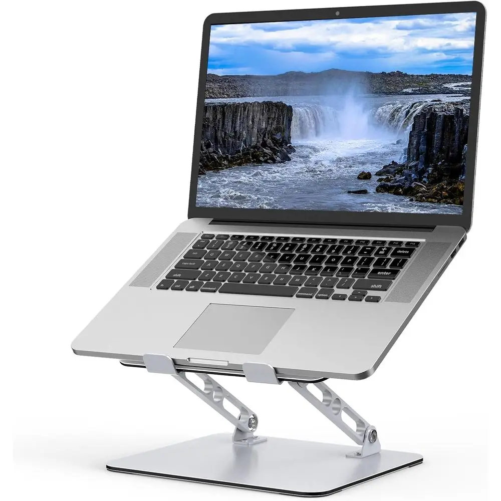 Adjustable Laptop Riser, Metal Foldable Computer Stand Holder Portable Notebook Mount, Ventilated Cooling Printer Stand, Compati
Adjustable Laptop Riser, Metal Foldable Computer Stand Holder Portable Notebook Mount, Ventilated Cooling Printer Stand, Compati