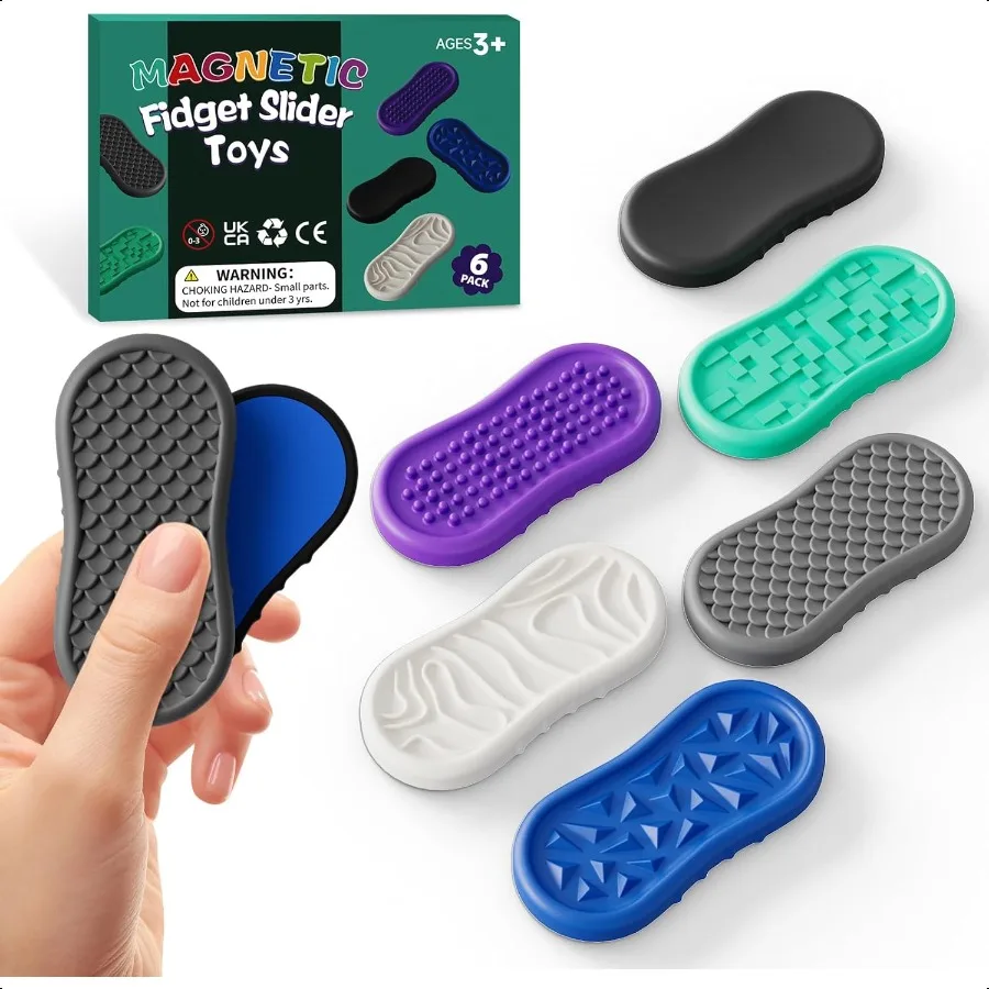Магнитный слайдер-игрушки для взрослых, текстурированные силиконовые магнитные слайдеры, непоседы для успокаивания аутизма, самый сильный неодимовый магнит 
Магнитный слайдер-игрушки для взрослых, текстурированные силиконовые магнитные слайдеры, непоседы для успокаивания аутизма, самый сильный неодимовый магнит
