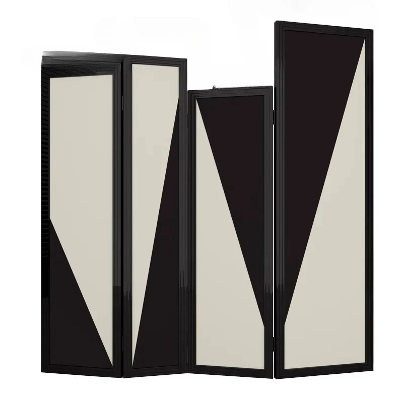 Black and white simple modern medieval folding screen partition living room entrance decoration solid wood designer home
Black and white simple modern medieval folding screen partition living room entrance decoration solid wood designer home