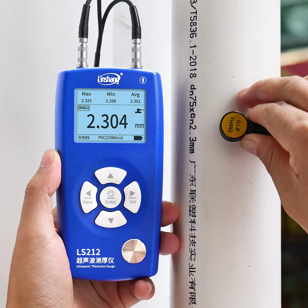 Advanced Ultrasonic Thickness Measuring Tool LS212 0.8-350mm Digital Ultrasonic Thickness Gauge for Pvc Pipe
Advanced Ultrasonic Thickness Measuring Tool LS212 0.8-350mm Digital Ultrasonic Thickness Gauge for Pvc Pipe