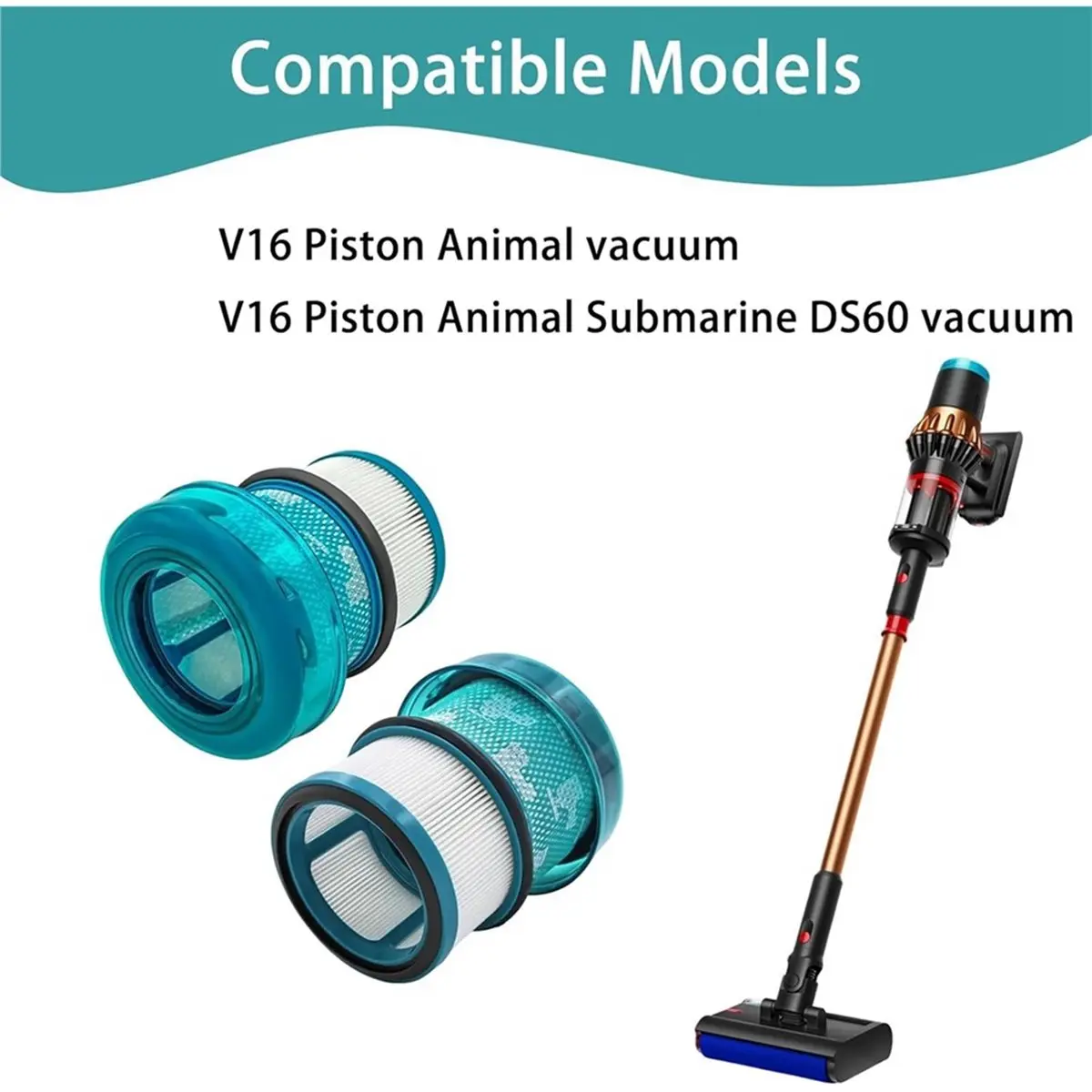 Комплект из 6 сменных HEPA-фильтров FZFZ для V16 Piston Animal, фильтр для V16 Piston Animal Submarine DS60
Комплект из 6 сменных HEPA-фильтров FZFZ для V16 Piston Animal, фильтр для V16 Piston Animal Submarine DS60
