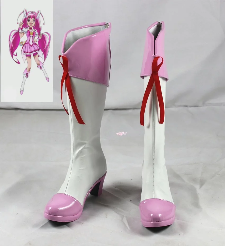 Cure Happy Hoshizora Miyuki Precure Women's Bow Battlesuit Cosplay Shoes Pretty Cure Halloween Party Boots
Cure Happy Hoshizora Miyuki Precure Women's Bow Battlesuit Cosplay Shoes Pretty Cure Halloween Party Boots