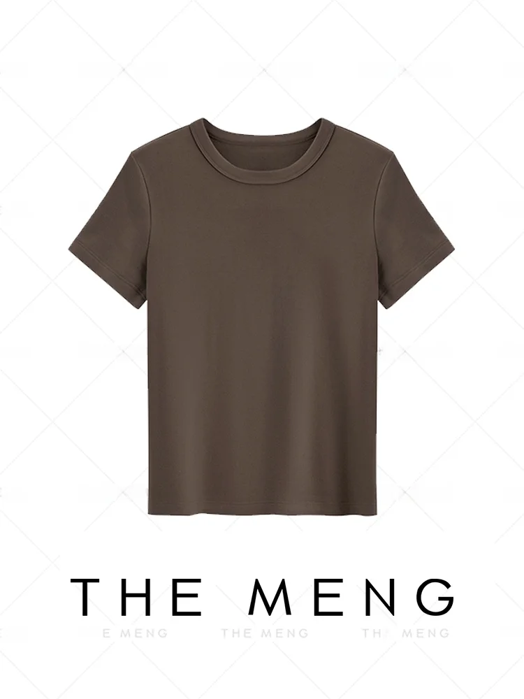 the Meng Red Beau Elastic Cotton Casual Comfortable Color ort Sve T-irt Women's Summer Top round Ne Knitwear
the Meng Red Beau Elastic Cotton Casual Comfortable Color ort Sve T-irt Women's Summer Top round Ne Knitwear