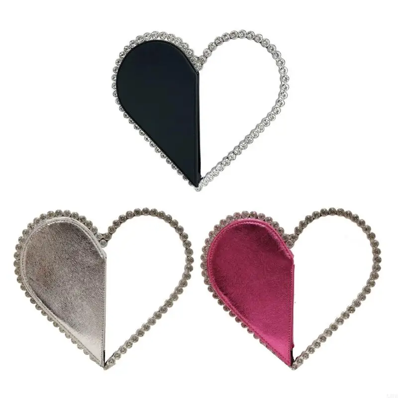 A3PE Delicate Heart Clutch With Shimmering Rhinestones Decoration Evening Bag Suitable For Weddings And Special Event
A3PE Delicate Heart Clutch With Shimmering Rhinestones Decoration Evening Bag Suitable For Weddings And Special Event