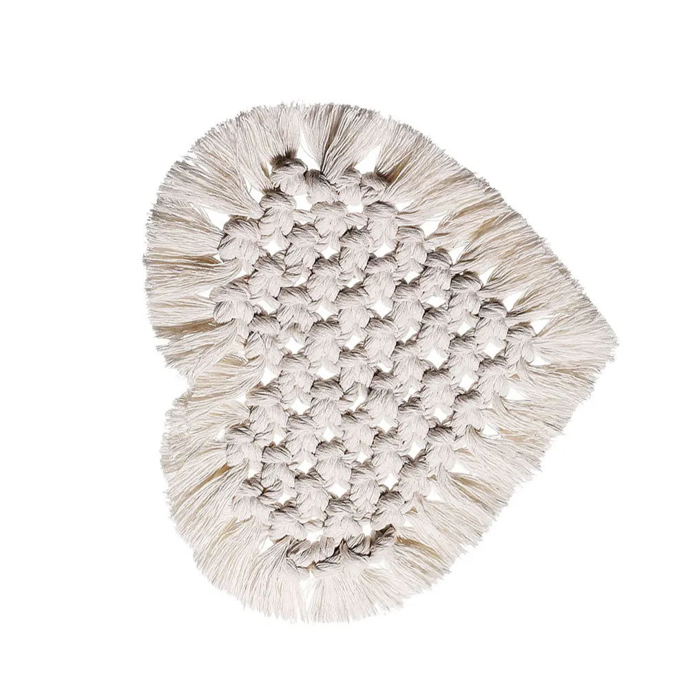 1Pcs Natural Cotton Rope Heart Coaster Handcrafted Placemat Heatproof Table Protector for Plates Candies Small Items Home Decor
1Pcs Natural Cotton Rope Heart Coaster Handcrafted Placemat Heatproof Table Protector for Plates Candies Small Items Home Decor