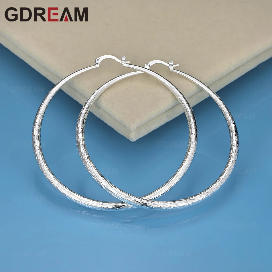 GDREAM 925 Sterling Silver 68mm Peacock Pattern Carved Round Earrings - Elegant And Noble Women'S Accessories, Gifts Jewelry
GDREAM 925 Sterling Silver 68mm Peacock Pattern Carved Round Earrings - Elegant And Noble Women'S Accessories, Gifts Jewelry