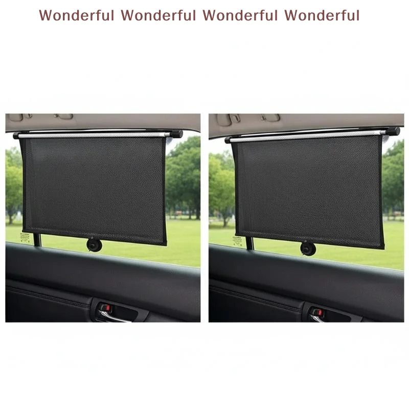 Retractable Car Sunshade UV Blocker Roller Curtain Mesh PVC for All Season Protection on Side Windows
Retractable Car Sunshade UV Blocker Roller Curtain Mesh PVC for All Season Protection on Side Windows