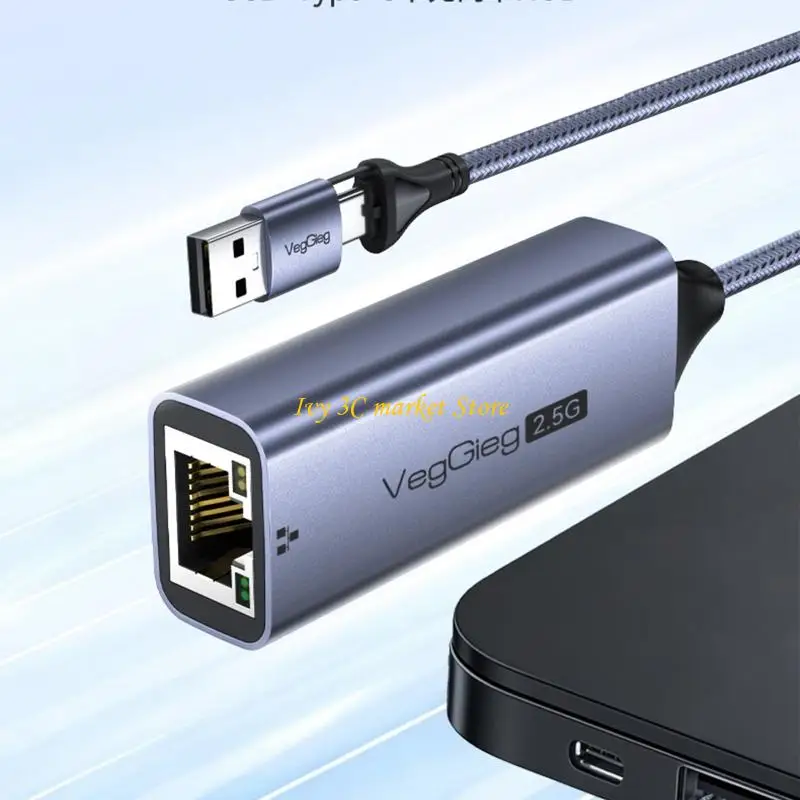 D7YC двойной разъем USB A USB C 2,5 Гбит/с гигабитный Ethernet-адаптер для ноутбуков, настольных ПК
D7YC двойной разъем USB A USB C 2,5 Гбит/с гигабитный Ethernet-адаптер для ноутбуков, настольных ПК