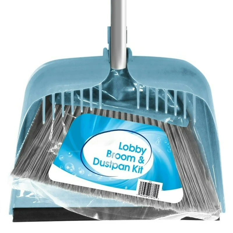 Lobby Broom and Dustpan Set, 2.75" x 11.81" x 41", Blue
Lobby Broom and Dustpan Set, 2.75" x 11.81" x 41", Blue