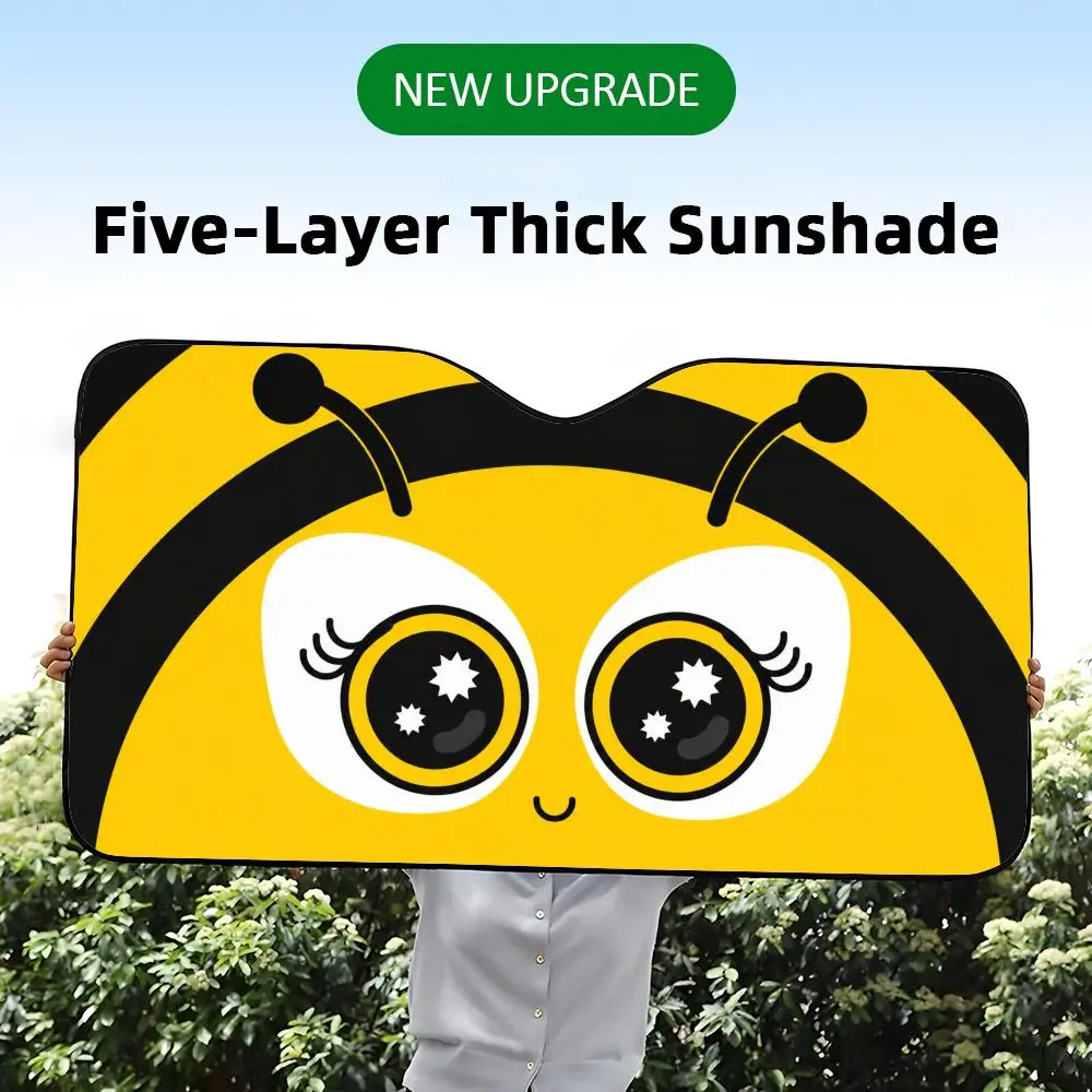 Cute Insect Eyes Sun Visor Five-Layer Aluminum Foil Car Sunshades Windshield UV Protector & Heat Shield Front Window
Cute Insect Eyes Sun Visor Five-Layer Aluminum Foil Car Sunshades Windshield UV Protector & Heat Shield Front Window