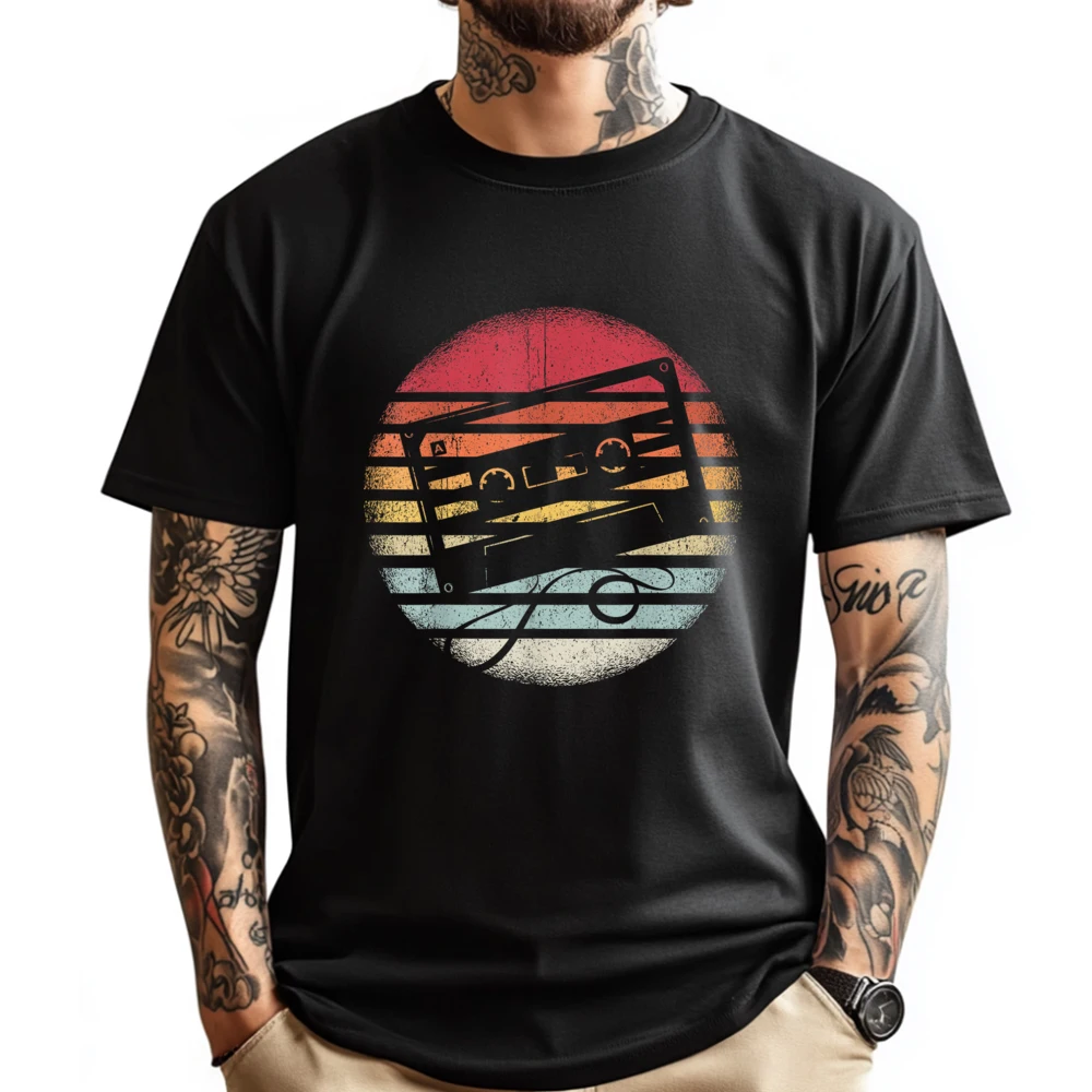 Retro Cassette Music Cassette Tape 80s Mixtape Luxury T Shirt Male Men's T-Shirts Graphic T Shirts Men Custom T Shirt Print
Retro Cassette Music Cassette Tape 80s Mixtape Luxury T Shirt Male Men's T-Shirts Graphic T Shirts Men Custom T Shirt Print
