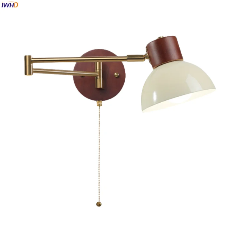 IWHD Creamy Iron LED Wall Lamp For Bedroom Living Room Bathroom Mirror Stair Light Pull Chain Nordic Minimalism Aplique Pared
IWHD Creamy Iron LED Wall Lamp For Bedroom Living Room Bathroom Mirror Stair Light Pull Chain Nordic Minimalism Aplique Pared