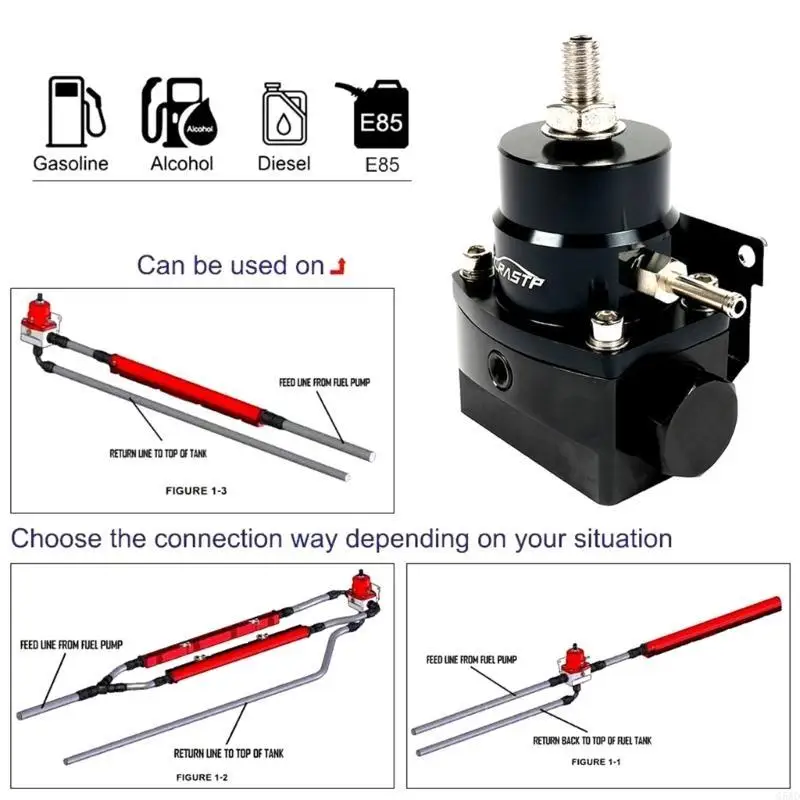 AN6 0-160PSI Adjustable Pressure Regulator Gauge Black AN6 Fittings Automobile Modification
AN6 0-160PSI Adjustable Pressure Regulator Gauge Black AN6 Fittings Automobile Modification