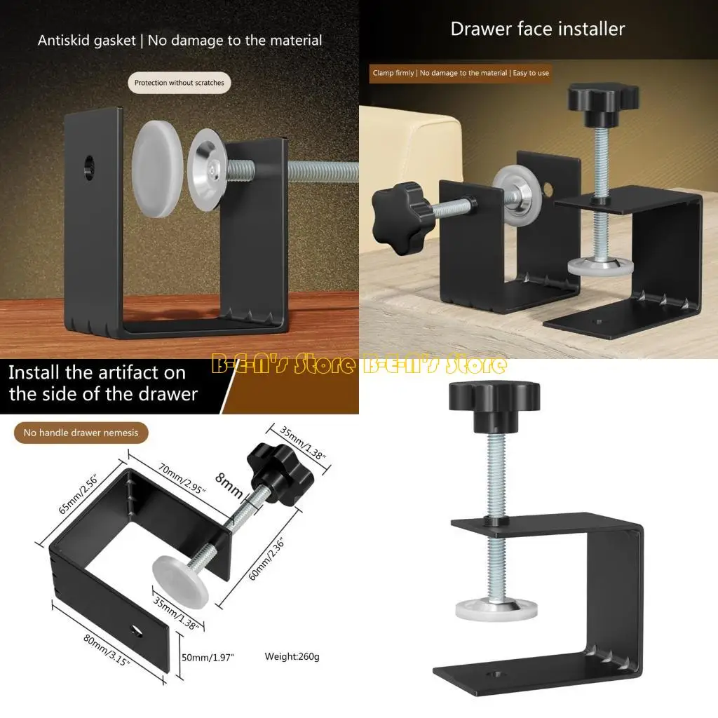 Y1AD 2Pcs/set Heavy Duty Drawer Front Clamp Metal Desk Mounting Clamp for Woodworking Fixed Repair Home Improvement
Y1AD 2Pcs/set Heavy Duty Drawer Front Clamp Metal Desk Mounting Clamp for Woodworking Fixed Repair Home Improvement