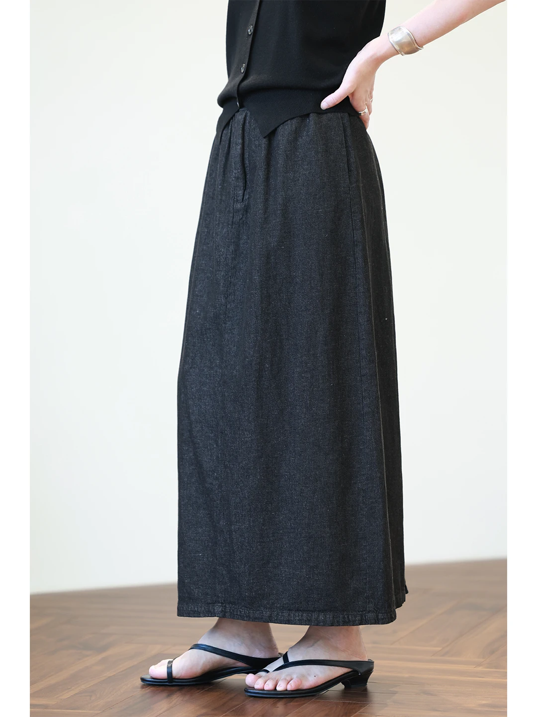 Cusized Linen Cotton High Waist A-Line Denim Skirt f Body Slim Fit Elastic Waist Opening Ba Long ey Skirt
Cusized Linen Cotton High Waist A-Line Denim Skirt f Body Slim Fit Elastic Waist Opening Ba Long ey Skirt