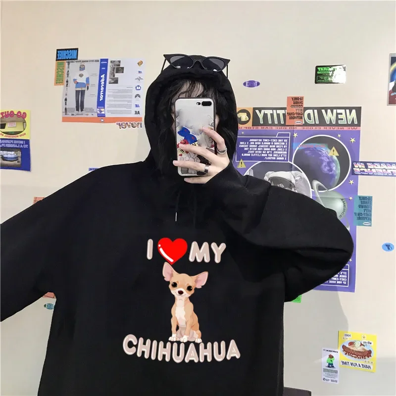 I Love My Chihuahua Hoodie Women Printed Kawaii Dog Hoodies Sweatshirt Cartoon Aesthetic Harajuku Unisex Cute Hoody Tops Clothes
I Love My Chihuahua Hoodie Women Printed Kawaii Dog Hoodies Sweatshirt Cartoon Aesthetic Harajuku Unisex Cute Hoody Tops Clothes