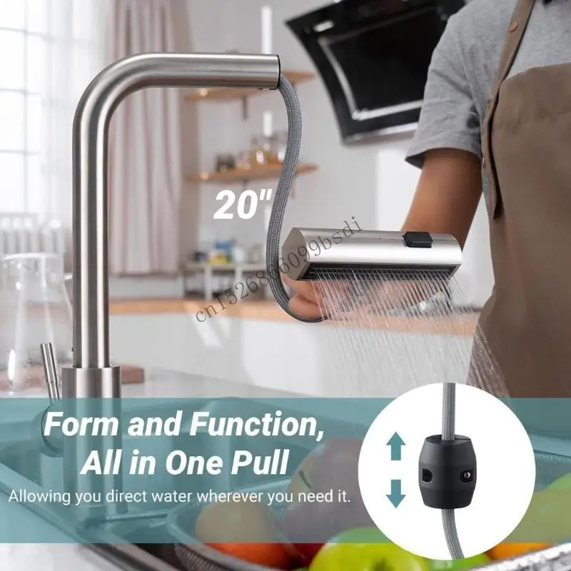 Multifunction Kitchen Faucet with Pull Down Sprays Elegant Kitchen Sink Mixer 11UA
Multifunction Kitchen Faucet with Pull Down Sprays Elegant Kitchen Sink Mixer 11UA