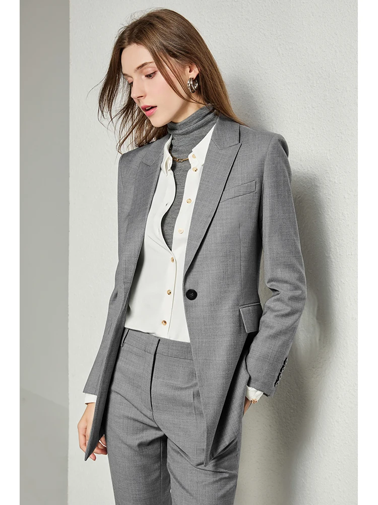UNQ Elite Wardrobe Premium Wool Suit Slim Fit Flat Collar Jaet Pants Set Commute Sle Casual Formal Wedding Women's Suit
UNQ Elite Wardrobe Premium Wool Suit Slim Fit Flat Collar Jaet Pants Set Commute Sle Casual Formal Wedding Women's Suit