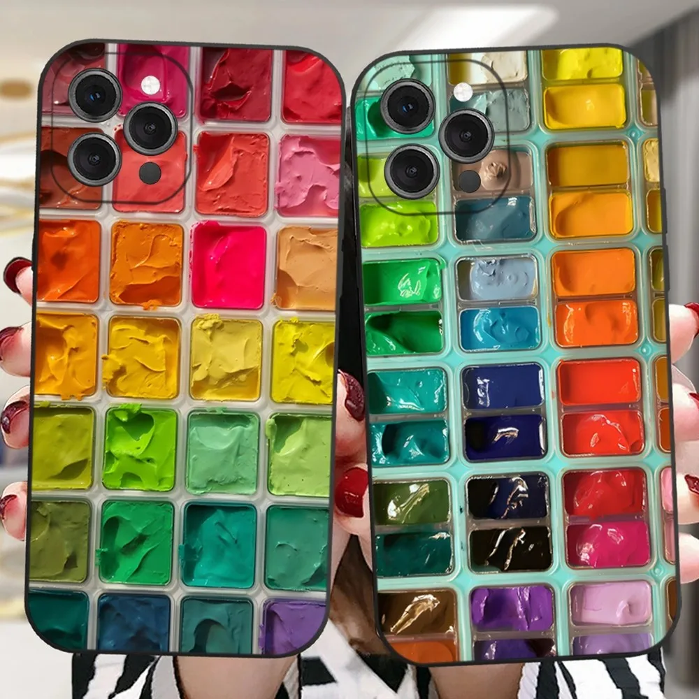Colorful Watercolors Paint Palette Phone Case For iPhone 16,15,14,13,12,11 Plus,Pro,Max,XR,XS,X,7,8 Plus,SE,Mini Silicone Soft
Colorful Watercolors Paint Palette Phone Case For iPhone 16,15,14,13,12,11 Plus,Pro,Max,XR,XS,X,7,8 Plus,SE,Mini Silicone Soft