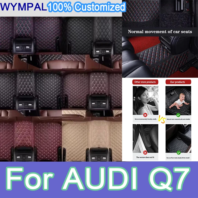 Luxury Car floor mats for AUDI Q7 (Seven seats) 2006 2007 2008 2009 2010 2011 2012 2013 2014 2015 Custom foot automobile Pads
Luxury Car floor mats for AUDI Q7 (Seven seats) 2006 2007 2008 2009 2010 2011 2012 2013 2014 2015 Custom foot automobile Pads