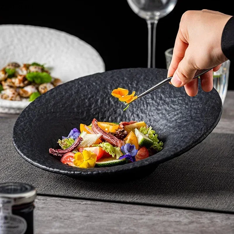 Stone Pattern Ceramic Salad Bowl Restaurant Slant Edge Bowl Vegetable Bowl Sashimi Bowls Dessert Bowls Specialty Tableware
Stone Pattern Ceramic Salad Bowl Restaurant Slant Edge Bowl Vegetable Bowl Sashimi Bowls Dessert Bowls Specialty Tableware