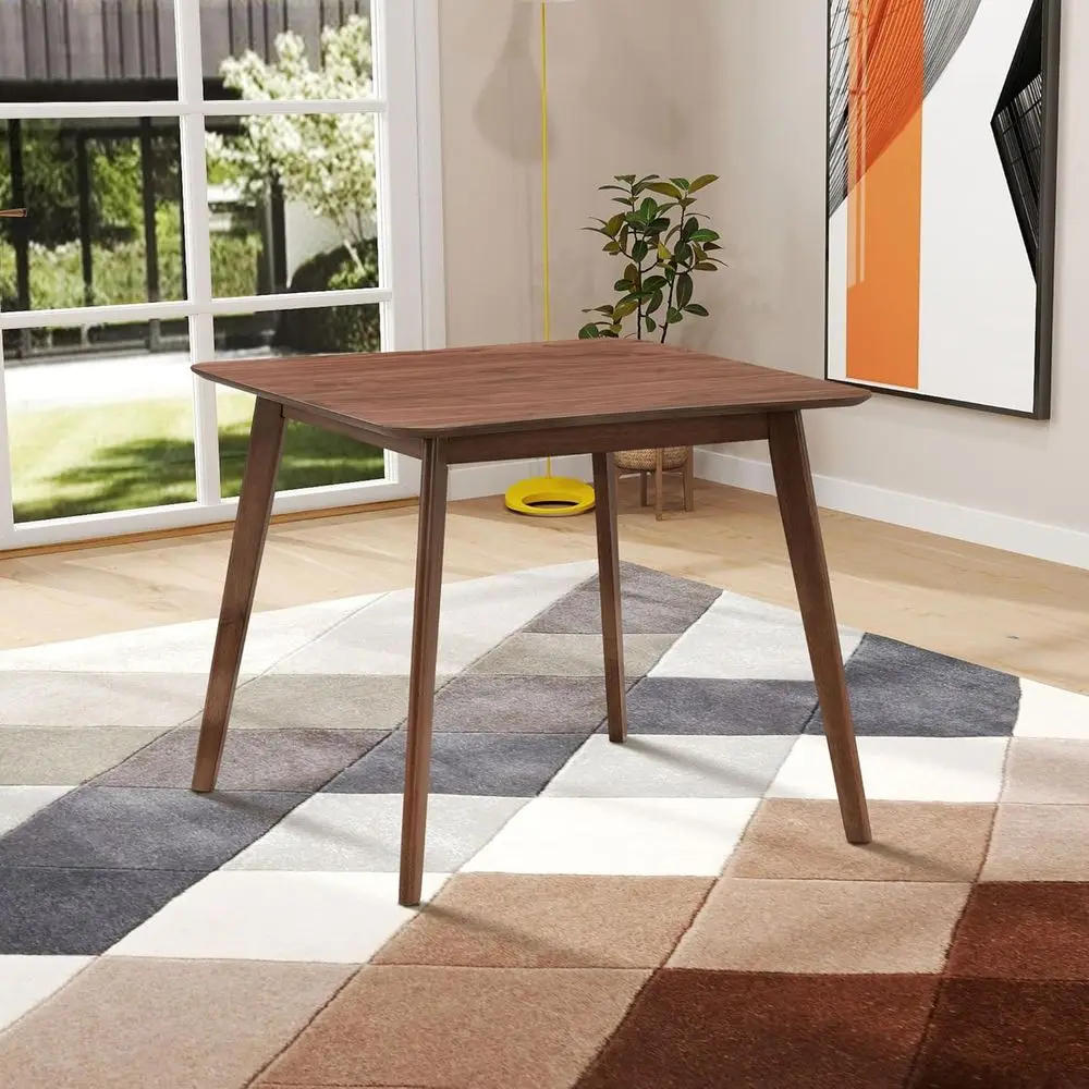Walnut Square Wooden Dining Table for 4, Modern Design Kitchen or Living Room
Walnut Square Wooden Dining Table for 4, Modern Design Kitchen or Living Room
