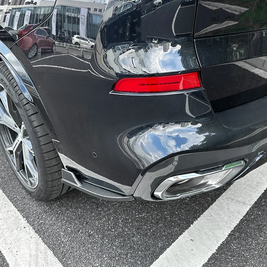 Glossy black/Carbon Fiber look Rear Bumper Lip Diffuser Side Splitter Spoiler Body Kit For BMW X5 G05 M Sport 2019-2023
Glossy black/Carbon Fiber look Rear Bumper Lip Diffuser Side Splitter Spoiler Body Kit For BMW X5 G05 M Sport 2019-2023