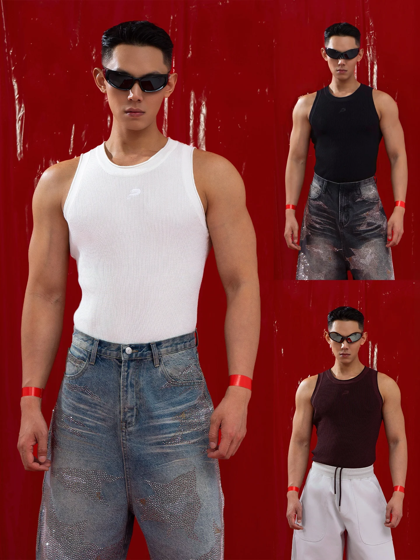 Sporty Knitted Vest for Men Casual Fitness Elasticity Black White Coffee Color Ribbed Embroidered Slim Fit Versatile Leisure ...
Sporty Knitted Vest for Men Casual Fitness Elasticity Black White Coffee Color Ribbed Embroidered Slim Fit Versatile Leisure ...