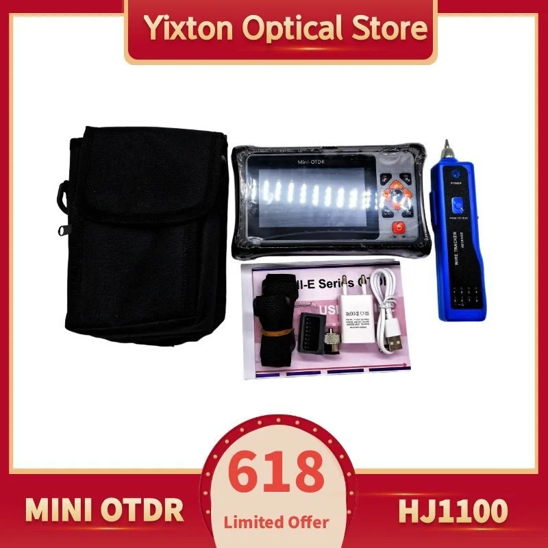 618 Exclusive OTDR HJ1100 Active Fiber test 22dB100km Optic Fiber Reflectometer RJ45 Tracker Event Map losstes 1310 1550 1610
618 Exclusive OTDR HJ1100 Active Fiber test 22dB100km Optic Fiber Reflectometer RJ45 Tracker Event Map losstes 1310 1550 1610